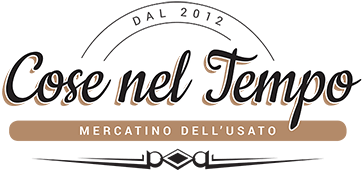 Logo del mercatino dell’usato “Cose nel Tempo”, specializzato in traslochi, movimentazione e conto vendita di arredi e oggetti.